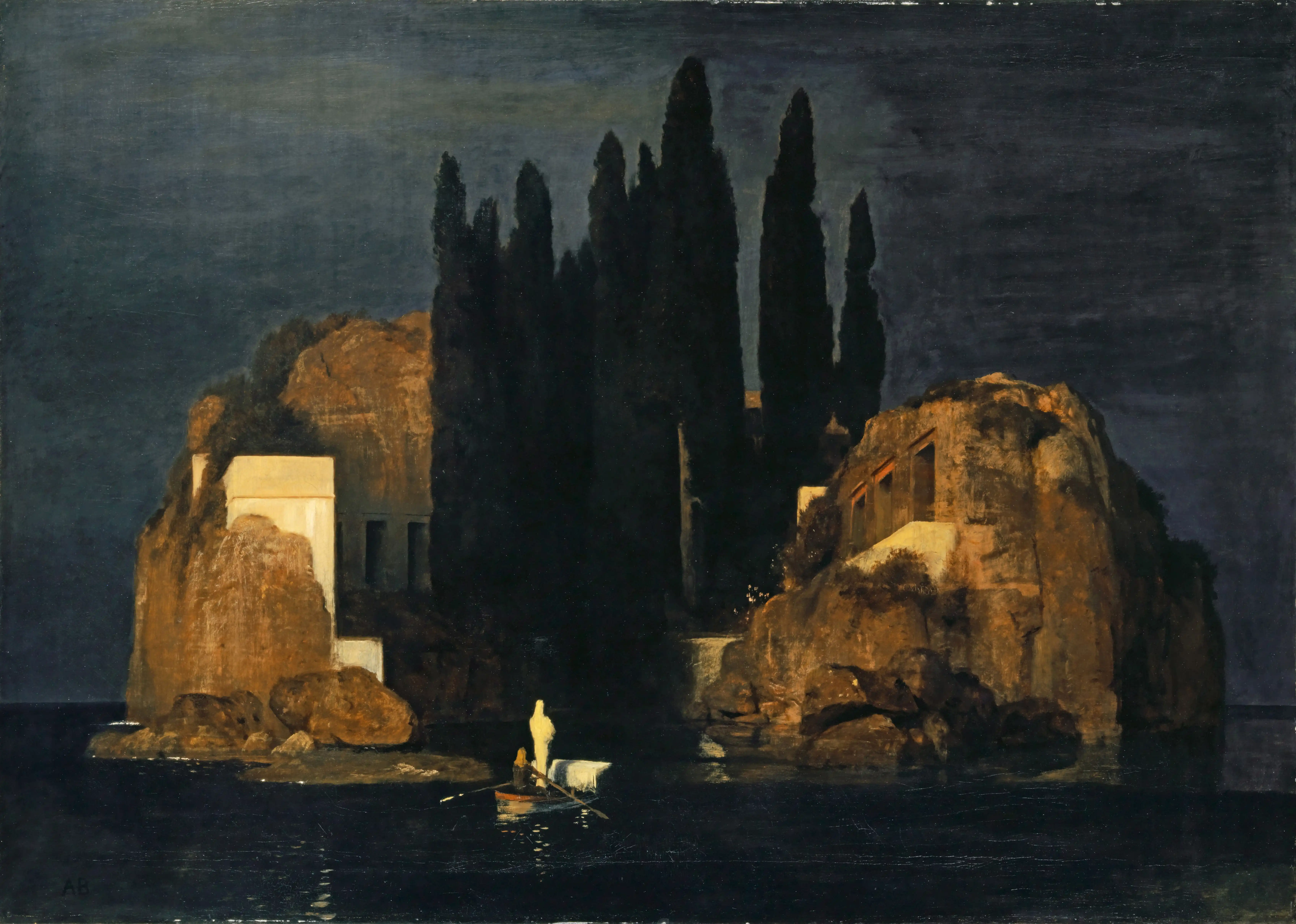 アルノルト・ベックリン, 『死の島』（バーゼル版）, 1880